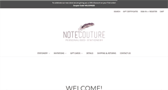 Desktop Screenshot of notecouture.com.au